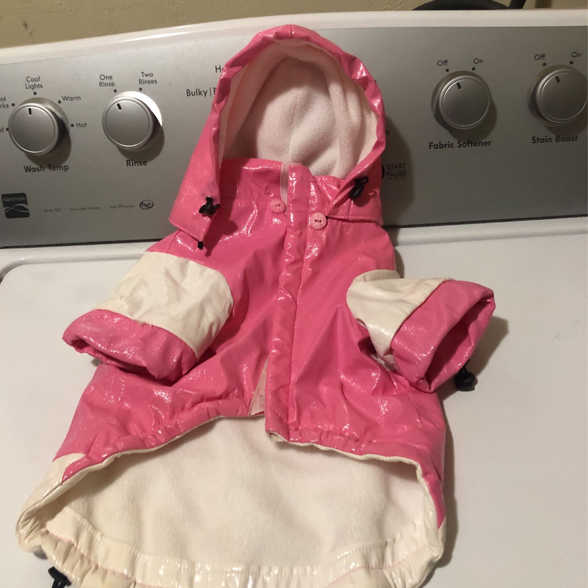 Small Dog Raincoat And Life Jacket 
