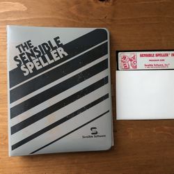 Vintage ‘THE SENSIBLE SPELLER’ manual plus disk for Apple II (1983)
