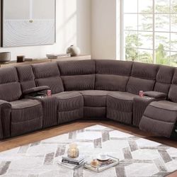 New Recliner Sectional Couch / Free Delivery 