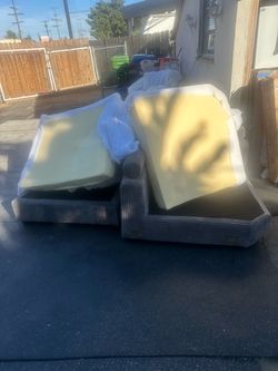 L SHAPED FURNITURE SOFA DARK GREY MICROSUEDE $300 obo