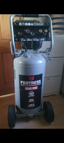 FORTRESS 27 GALLON AIR COMPRESSOR 200 PSI