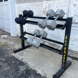 Dumbbells With Storage Rack