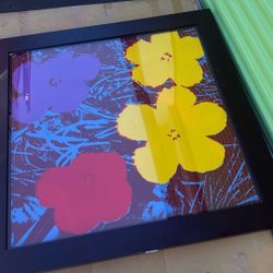 Andy Warhol  Flowers Print 40”x40”