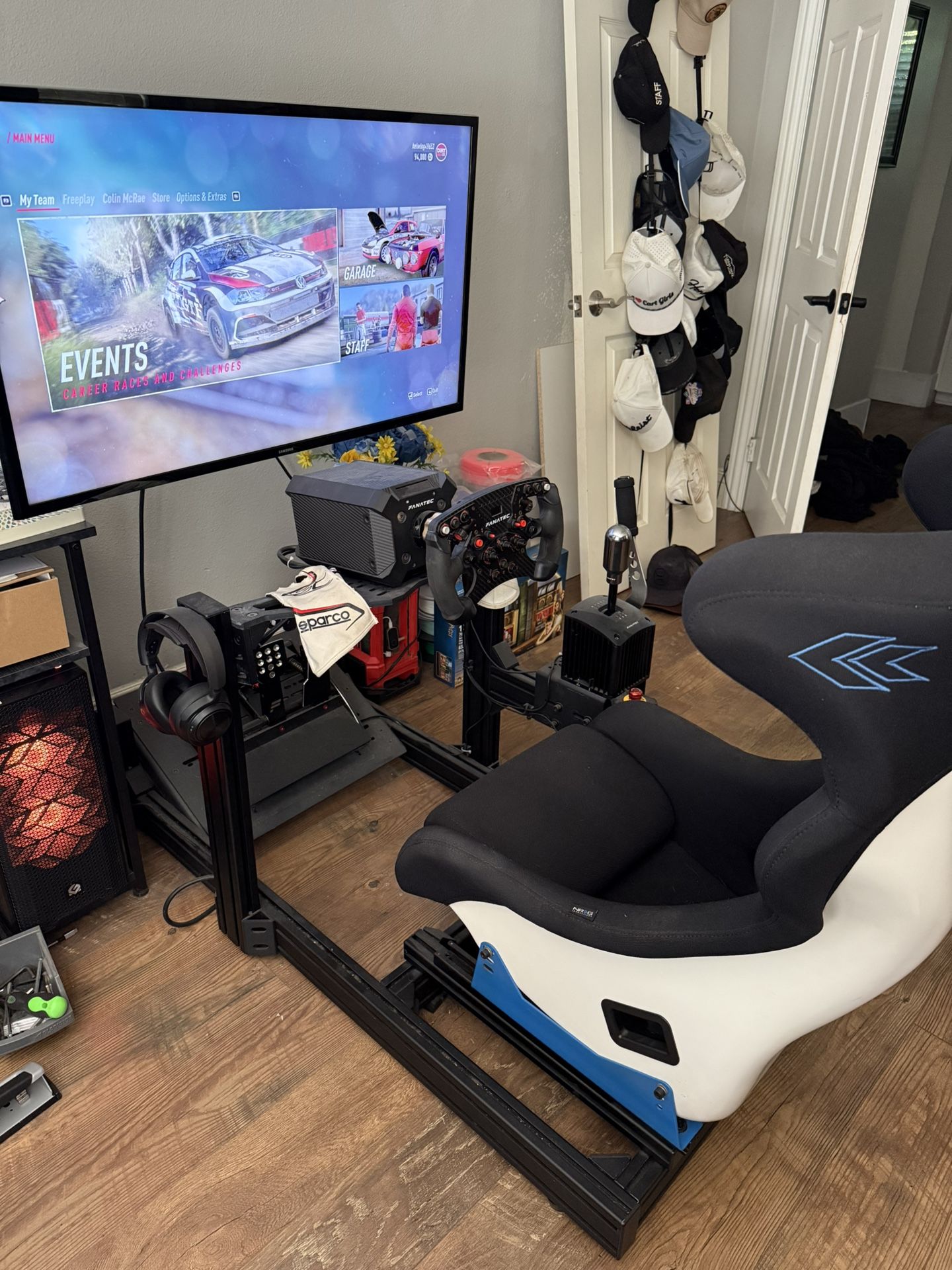 Premium Sim Racing Setup – Fanatec DD2, TR80 Cockpit, & More (Full Rig!)