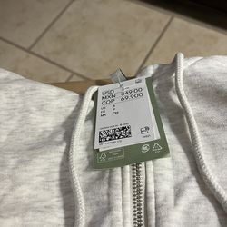 Adidas Crop Zip Size Small Sweatshirt
