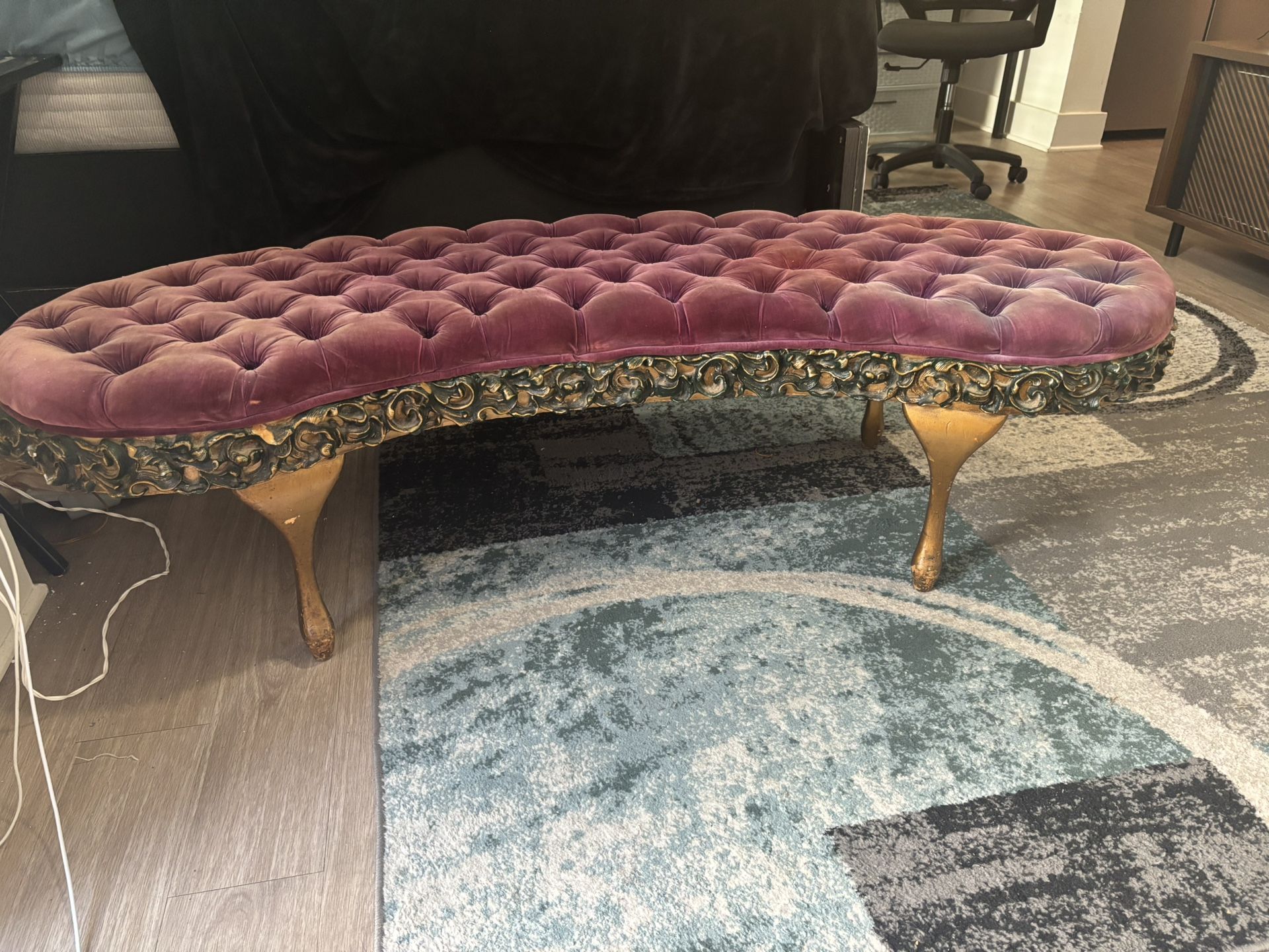 Beautiful Rare Antique Bench