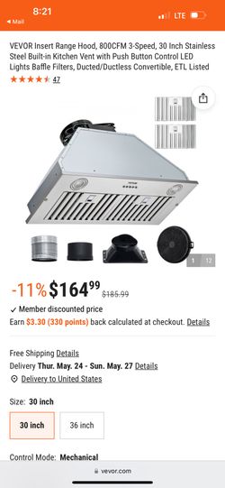 Vevor In Cabinet Hood Vent