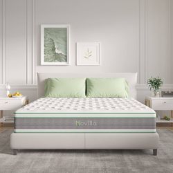 1928   Full Size Mattress, 10 Inch Hybrid Mattress in a Box, Individually Wrapped Pocket Coils Innerspring Mattresses for Motion Isolation, Pillow Top