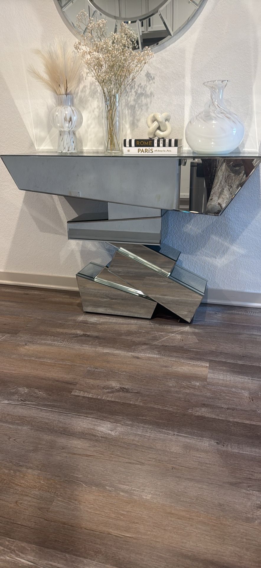 Modern Glass Console Table