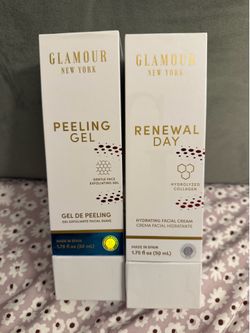 Glamour Set New York Renewal Day Cream & Peeling Gel 1.75 oz Made in Spain New