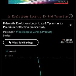 Prismatic Evolutions Lucario ex & Tyranitar ex Premium Collection (Sam's Club) 