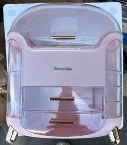 Multi Partition Makeup Organizer Storage Box