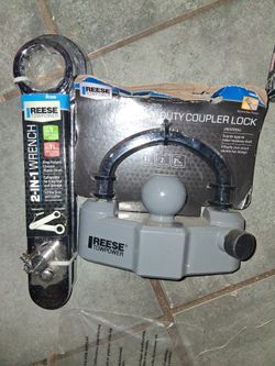 Reese Towpower 2-in-1 Wrench  &  Heavy-Duty Coupler Lock 1-1/2" & 2" & 2-5/16"