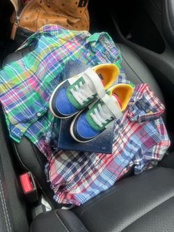Polo set ( 2 shirts and pair of shoes)