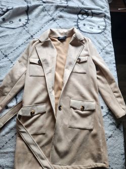 Beige Trench Coat M