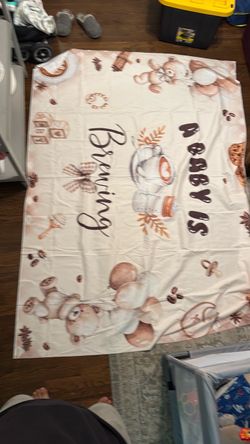 Baby shower backdrop