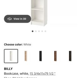 Billy Bookcase White 