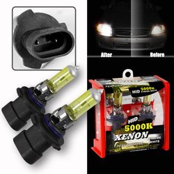 2x Universal 9006 HB4 Xenon Yellow 2500K 55w Halogen Low Beam & Fog light Bulbs -(9006YL-55W