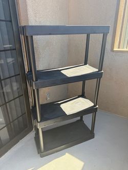4-Tier Heavy Duty Plastic Storage Shelf