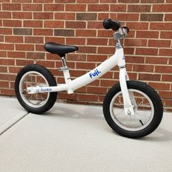 NEW FUJI LIL ROOKIE 12 PUSH BALANCE BIKE WHITE KIDS BOYS GIRLS TODDLER BICYCLE
