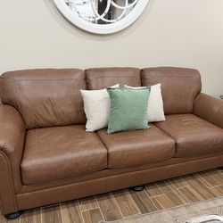 New leather sofa set