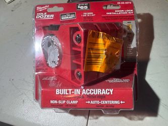 🔥 NEW Milwaukee Hole Dozer Door Lock Installation Kit
