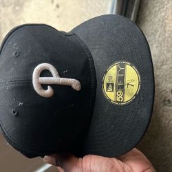 Phillies New Era Fitted Hat Size 7 1/2