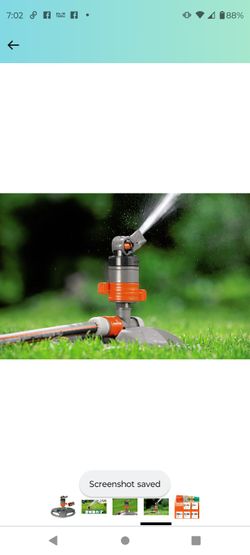 Gardena 4,800 Square Foot Turbo Drive Sprinkler On Base
