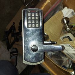 Kaba Electronic Lock Satin Chrome - Used, 1 owner