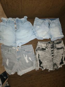 Girls Denim Jean Shorts $5 