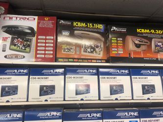 Flip down & headrests with DVD