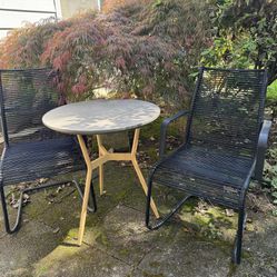 Outdoor Table & 2 Chairs 
