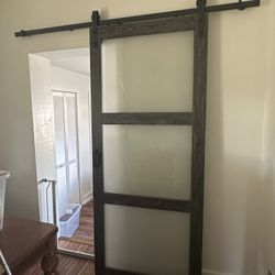 Barn Door With Hardware