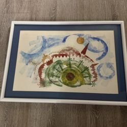 VERY RARE Signed Lika Tov Art White Gravity Framed Numbered 11/1976