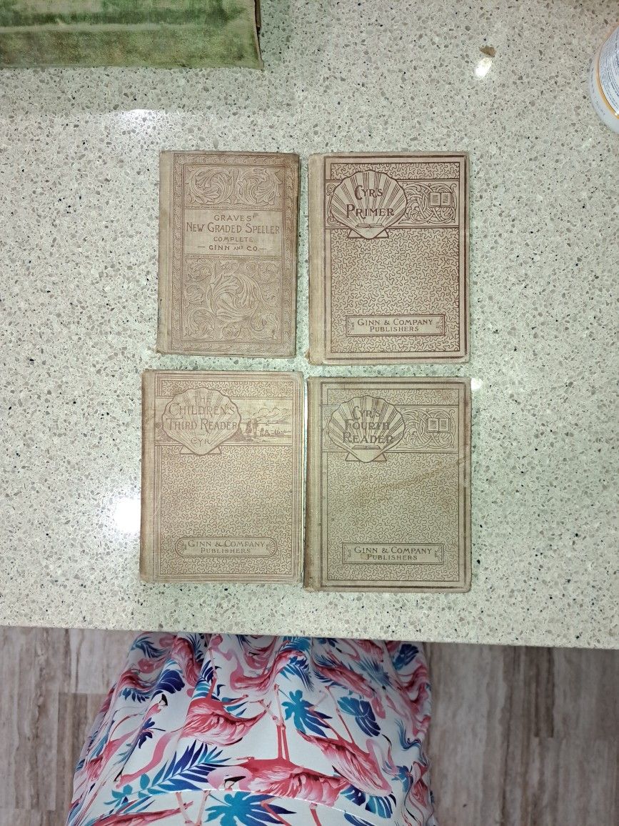 Set Of 4 Elementary School Textbooks From The 1890s,New Products : American Fashion Style Bags On Sale