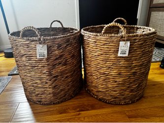 Home Decor Baskets Pair