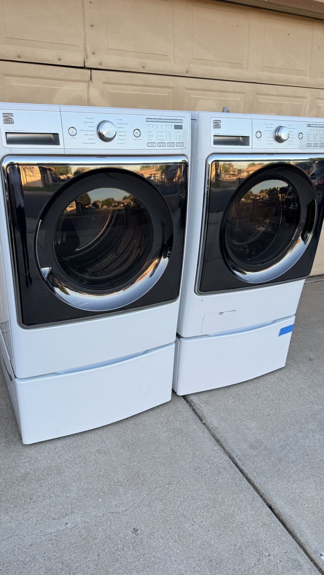 KENMORE WASHER AND DRYER ELECTRIC 
