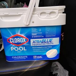 2 Clorox 25lbs Extra Blue Chlorinating Tablets