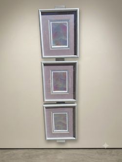 Elegant Vertical Triptych by Anton J. Rasmussen (Set of 3)