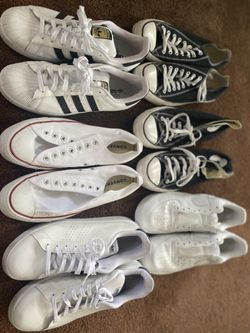 Men’s Lot of Sneakers - Addidas, Chuck Taylors, & Air Force 1’s
