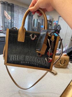 True Religion Brand Jeans Denim Tote Bag