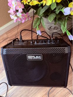 Coolmusic Electric Drum AMP 80-Watt Electronic Drum Amplifier DM80 Keyboard Speaker with Bluetooth