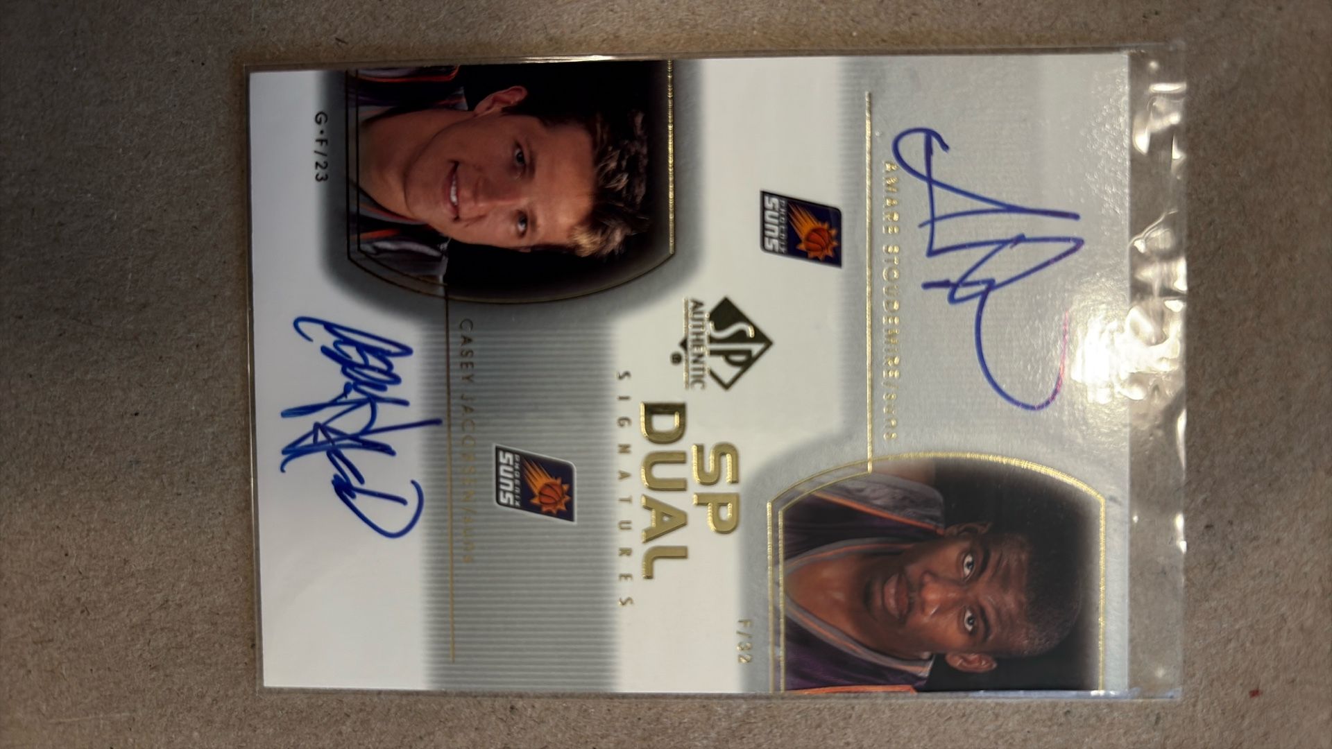 Amare Stoudemire/Casey Jacobsen 2002-03 SP Authentic SP Dual 