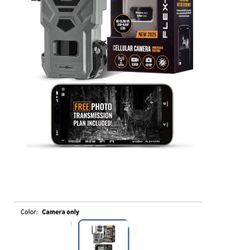 SPYPOINT Flex-Dark Cellular Trail Camera, 40MP Photos, 1080p Video + Sound, No-Glow Game Camera, Hunting Night Vision, Motion Activated,100ft Detectio