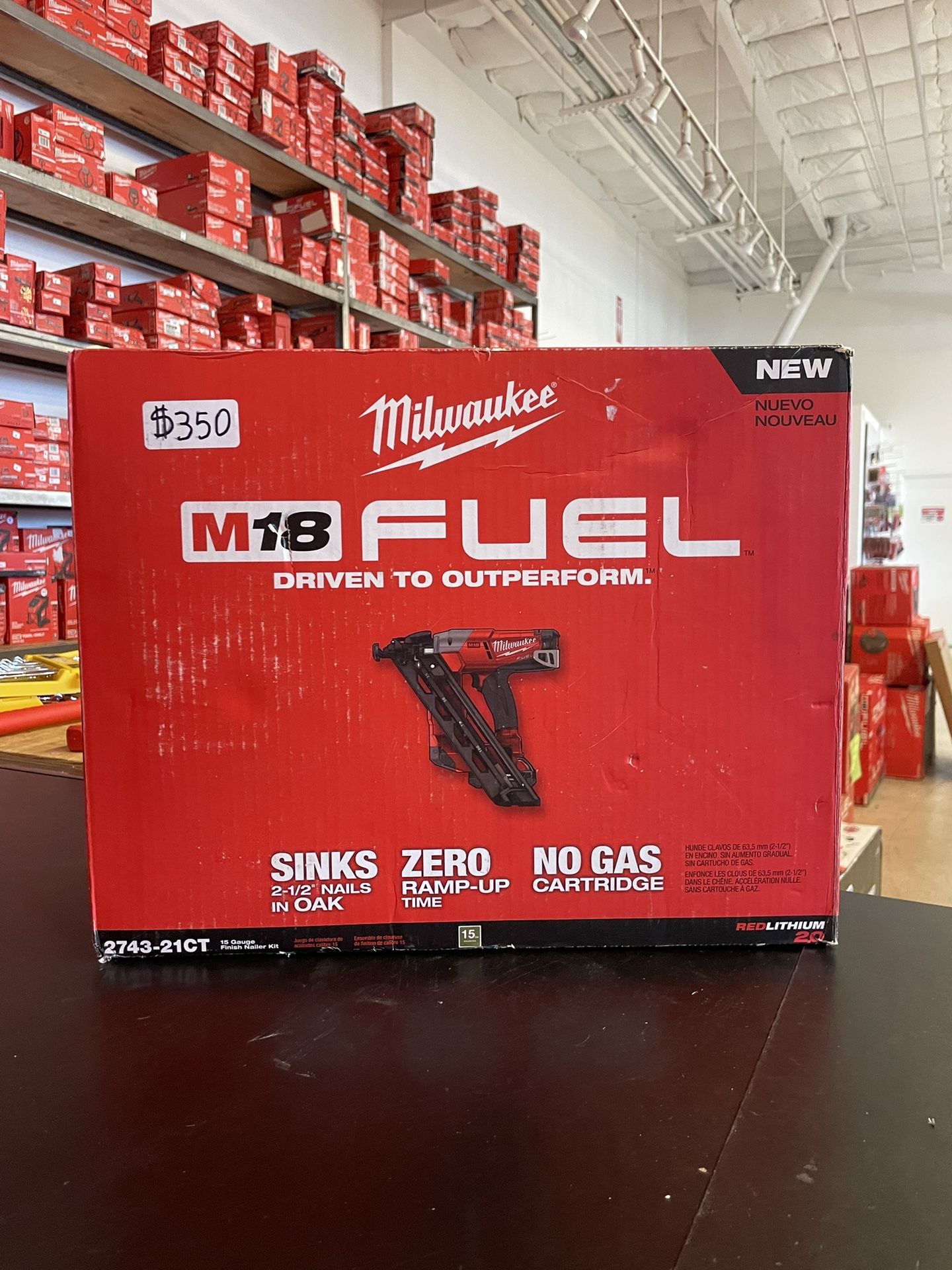 Milwaukee M18 Fuel 15 Gauge Finish Nailer Kit….2743-21CT