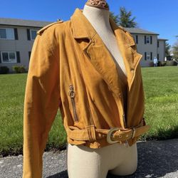 Mustard Leather Jacket 