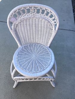 White Wicker Chair