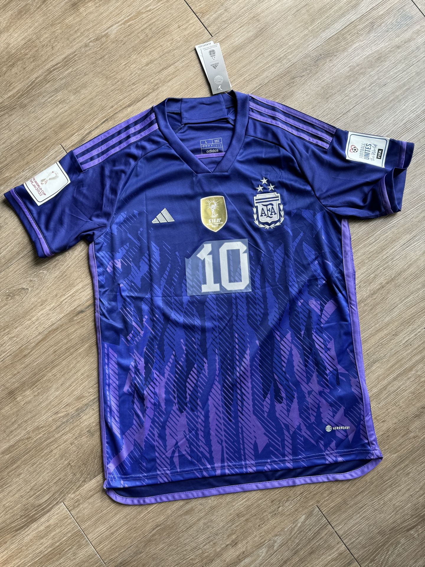 Jersey Messi Argentina Soccer Camiseta Fútbol Playera Size L Football