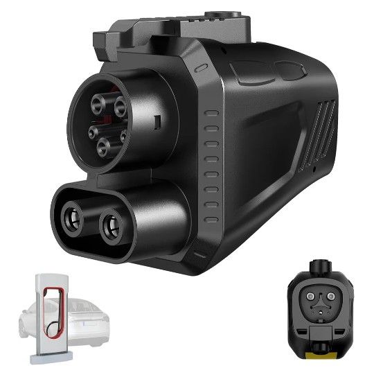 2025 Upgraded Tesla Supercharger to CCS1 Charger Adapter, [Max 500A 1000V] Fast Charge Electric Vehicle Charging Adapter, NACS to CCS Electric Vehicle