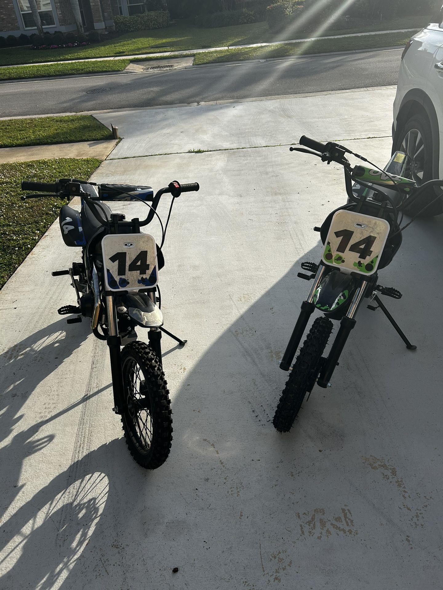 Drift Bikes 110 Cc For Blue Green With 120 Cc (READ)